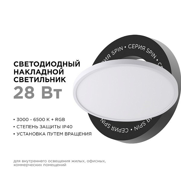 Накладной светильник Apeyron Electrics  белый арт. 18-140