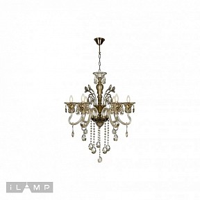 Подвесная люстра iLamp Asia бронза арт. 61082-6 BR