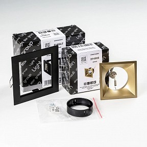 Встраиваемый светильник Lightstar Domino золото арт. D51703BMOD