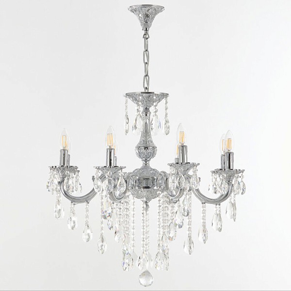 Подвесная люстра Bohemia Ivele Crystal AL7801 никель арт. AL78101/8/210 B NW