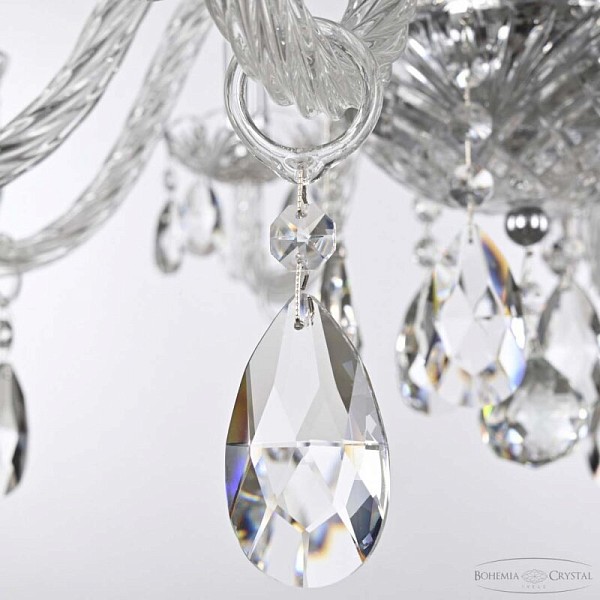 Подвесная люстра Bohemia Ivele Crystal 118 никель арт. 118/8/240 Ni