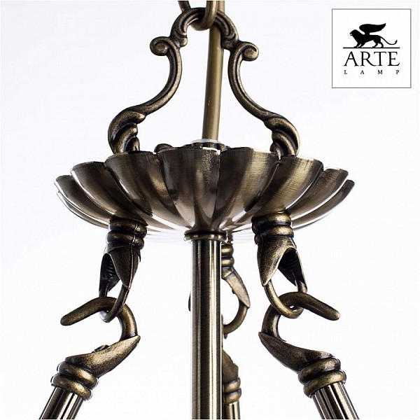 Подвесная люстра Arte Lamp Windsor бронза арт. A3777LM-3-2AB