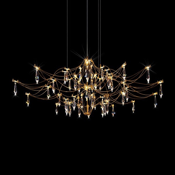 Подвесная люстра Loft it Mira золото арт. 10587/1000 Gold Asfour