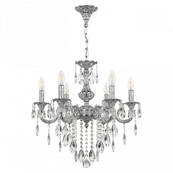 Подвесная люстра Bohemia Ivele Crystal AL7901 никель арт. AL79101/6/175 B NW