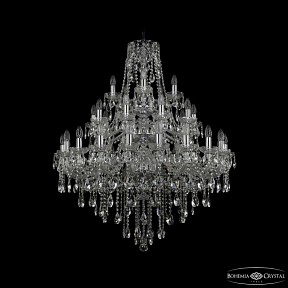 Подвесная люстра Bohemia Ivele Crystal 1415 никель арт. 1415/20+10+5/300/3d Ni