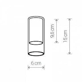 Плафон Nowodvorski Cameleon Cylinder S TR/BL  арт. 8544