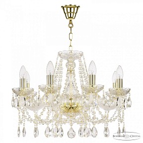 Подвесная люстра Bohemia Ivele Crystal 107 золото арт. 107/8/200 G