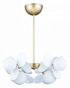 Люстра на штанге Loft it Matisse золото арт. 10008/8 white