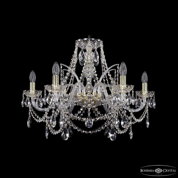 Подвесная люстра Bohemia Ivele Crystal 1411 золото арт. 1411/6/240 G