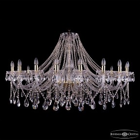 Подвесная люстра Bohemia Ivele Crystal 1413 золото арт. 1413/20/530 G