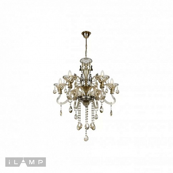Подвесная люстра iLamp Asia бронза арт. 61082-6 BR