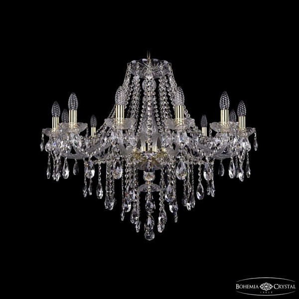 Подвесная люстра Bohemia Ivele Crystal 1415 золото арт. 1415/12/300 G