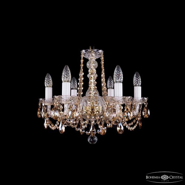 Подвесная люстра Bohemia Ivele Crystal 1402 золото арт. 1402/6/160 G R721