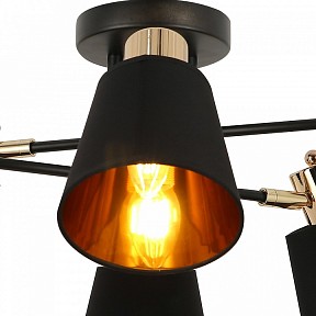 Люстра на штанге ILLUMICO Abelie золото арт. IL6116-6COU-79 BK GD Abelie