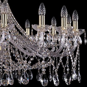Подвесная люстра Bohemia Ivele Crystal 1413 золото арт. 1413/16/400/G
