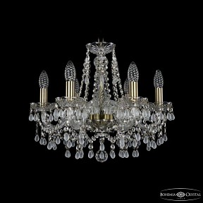 Подвесная люстра Bohemia Ivele Crystal 1410 золото арт. 1410/6/160 Pa V0300