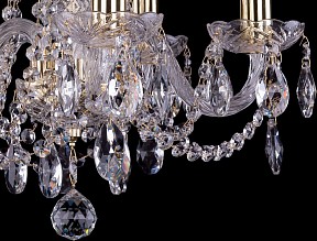 Подвесная люстра Bohemia Ivele Crystal 1402 золото арт. 1402/5/141/G