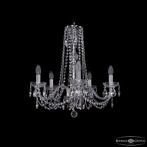 Подвесная люстра Bohemia Ivele Crystal 1402 никель арт. 1402/5/195/h-58 Ni