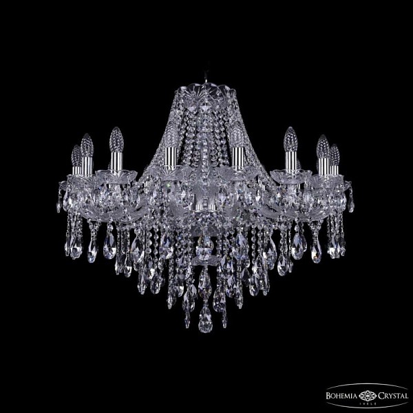 Подвесная люстра Bohemia Ivele Crystal 1415 никель арт. 1415/16/300 Ni