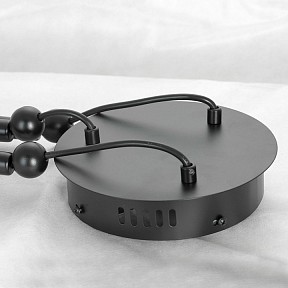 Подвесная люстра Lussole Bend черный арт. LSP-7070
