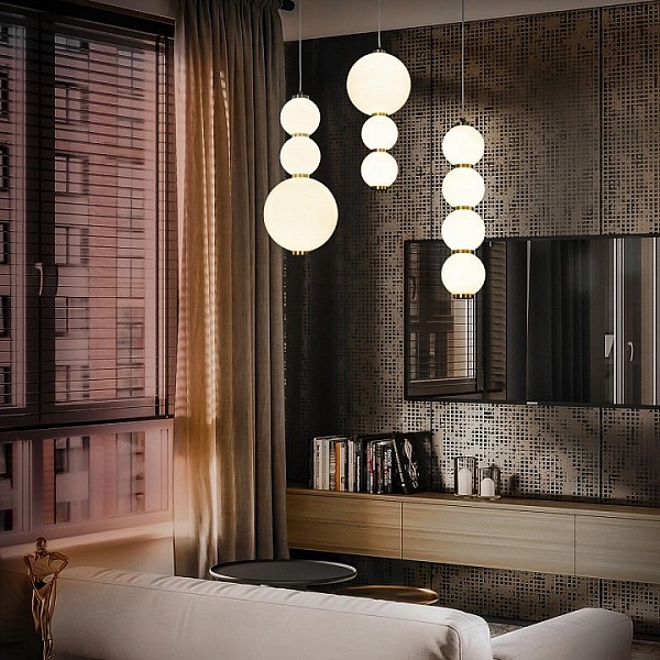 Подвесной светильник Loft it Pearls желтый арт. 10205/D