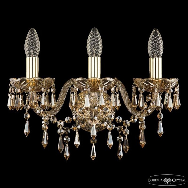 Бра Bohemia Ivele Crystal 1403 золото арт. 1403B/3/141 G M721