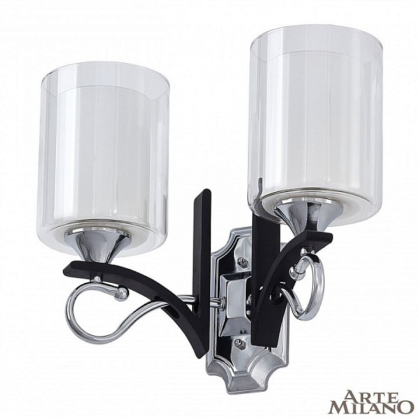 Бра Arte Milano Florentia-9167 никель арт. 309167/2W Bk/Ni