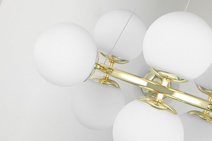 Подвесная люстра LUMINA DECO Fino золото арт. TP 2002-9 GD