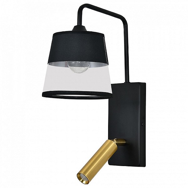 Бра с подсветкой Escada 598 черный арт. 598/1A Black/Brass