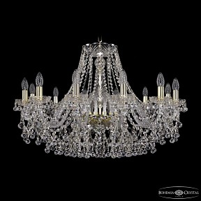 Подвесная люстра Bohemia Ivele Crystal 1409 золото арт. 1409/12/300 G
