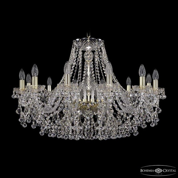 Подвесная люстра Bohemia Ivele Crystal 1409 золото арт. 1409/12/300 G