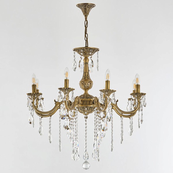 Подвесная люстра Bohemia Ivele Crystal AL7801 золото арт. AL78101/8/250 B FP