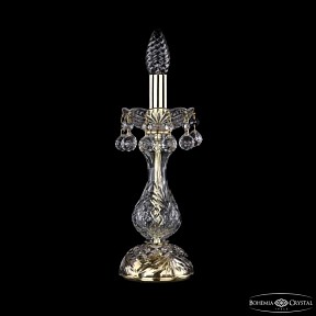Настольная лампа декоративная Bohemia Ivele Crystal 1409 золото арт. 1409L/1-31 G