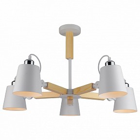 Люстра на штанге Arte Lamp 7141 белый арт. A7141PL-5WH