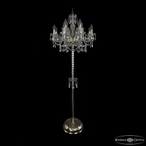 Торшер Bohemia Ivele Crystal 1411 золото арт. 1411T2/8+4/195-170 G