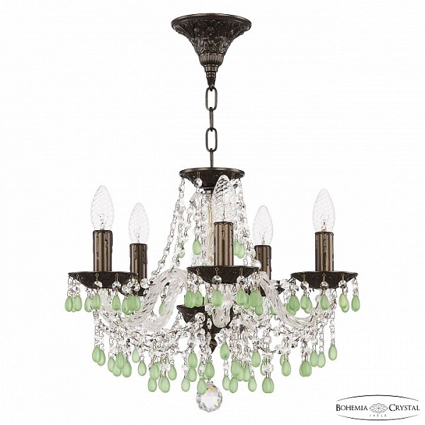 Подвесная люстра Bohemia Ivele Crystal AL1610 бронза арт. AL16310/5/141 PD V5001