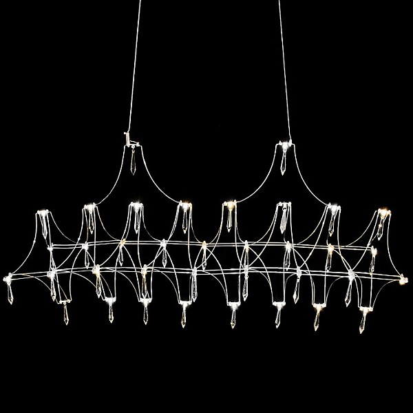 Подвесная люстра ILLUMICO IL0707 хром арт. IL0707-1200HX-34 Ether