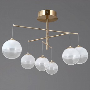 Люстра на штанге ILLUMICO IL4381 бронза арт. IL4381-30WSQ-25HB ELITE