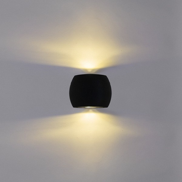 Накладной светильник Reluce  черный арт. 86008-9.2-002TLB LED2*3W BK