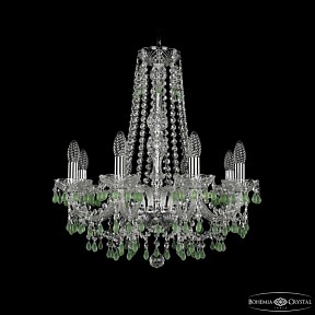 Подвесная люстра Bohemia Ivele Crystal 1410 никель арт. 1410/8/195/h-60 Ni V5001