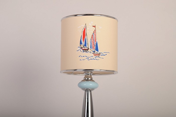 Настольная лампа декоративная Manne TL.7737-1BL хром арт. TL.7737-1BL (корабли) настольная лампа 1л