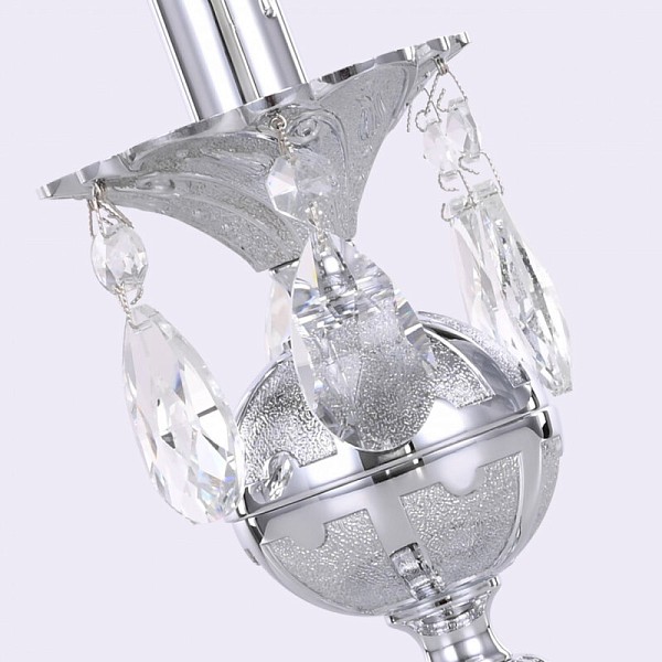 Настольная лампа декоративная Bohemia Ivele Crystal AL77 никель арт. AL77500L/1-23 Ni