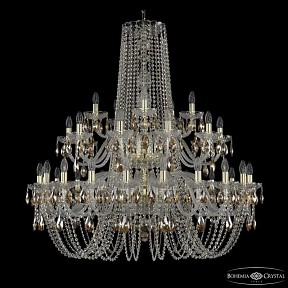 Подвесная люстра Bohemia Ivele Crystal 1402 золото арт. 1402/20+10+5/400/2d G K721