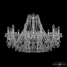 Подвесная люстра Bohemia Ivele Crystal 1409 никель арт. 1409/12/300 Ni