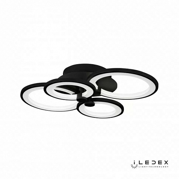 Потолочная люстра iLedex Ring черный арт. A001/4 MBK