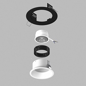 Встраиваемый светильник Lightstar Domino белый арт. D61706BMOD