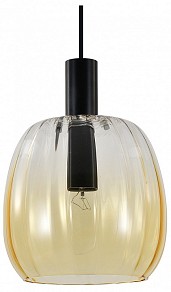 Подвесной светильник Indigo Soave черный арт. 11047/A/1P Amber