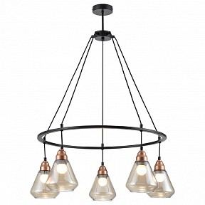 Подвесная люстра Vele Luce Norina черный арт. VL5842P05