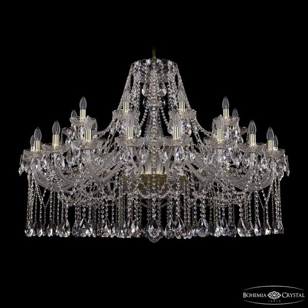 Подвесная люстра Bohemia Ivele Crystal 1413 золото арт. 1413/20+10/460 G