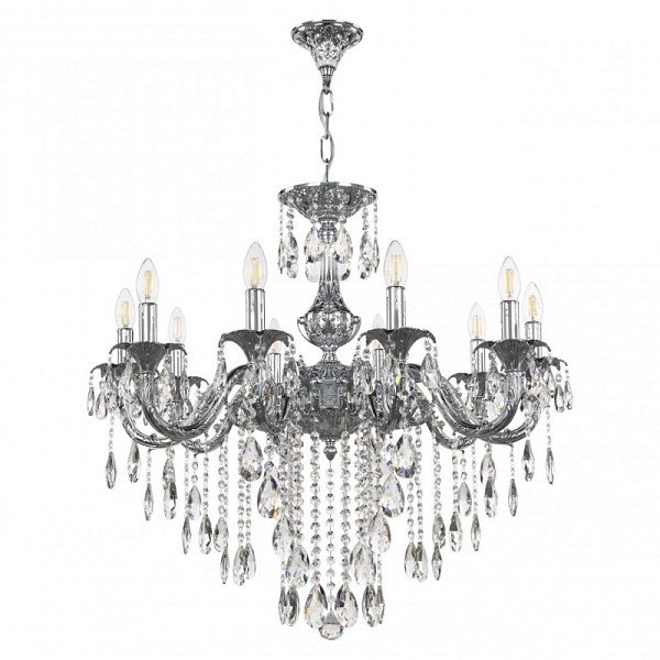 Подвесная люстра Bohemia Ivele Crystal AL7901 никель арт. AL79101/10/250 B Ni